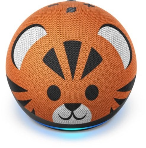 0840080552217 - AMAZON - ECHO DOT (4TH GEN) KIDS EDITION DESIGNED FOR KIDS, WITH PARENTAL CONTROLS - TIGER