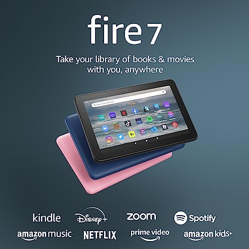 0840080564906 - AMAZON FIRE 7 TABLET, 7” DISPLAY, 16 GB, 10 HOURS BATTERY LIFE, LIGHT AND PORTABLE FOR ENTERTAINMENT AT HOME OR ON-THE-GO, (2022 RELEASE), BLACK