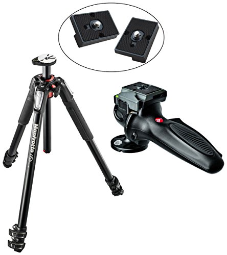 0840102117707 - MANFROTTO MT055XPRO3 ALUMINIUM 3-SECTION TRIPOD KIT WITH 327RC2 LIGHT GRIP JOYSTICK TRIPOD BALL HEAD WITH TWO REPLACEMENT QUICK RELEASE PLATES FOR THE RC2 RAPID CONNECT ADAPTER