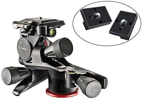 0840102118186 - MANFROTTO MHXPRO-3WG XPRO GEARED HEAD WITH TWO CALUMET QUICK RELEASE PLATES FOR THE RC2 RAPID CONNECT ADAPTER