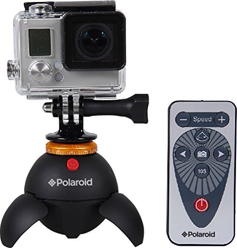 0840102130539 - POLAROID RECHARGEABLE PANORAMA EYEBALL HEAD W/ATTACHMENTS FOR GOPRO ACTION CAMERAS, BLUETOOTH DIGITAL DEVICES & ALL TRIPOD MOUNTED CAMERAS & CAMCORDERS