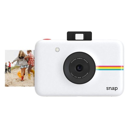 0840102133684 - POLAROID SNAP INSTANT DIGITAL CAMERA (WHITE) WITH ZINK ZERO INK PRINTING TECHNOLOGY