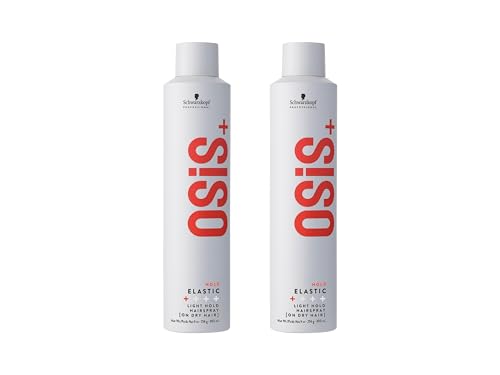 0840102601626 - SCHWARZKOPF PROFESSIONAL OSIS+ ELASTIC LIGHT HOLD HAIRSPRAY 9OZ - | HEAT PROTECTION AND SHINE | ALL HAIR TYPES, 2-PACK