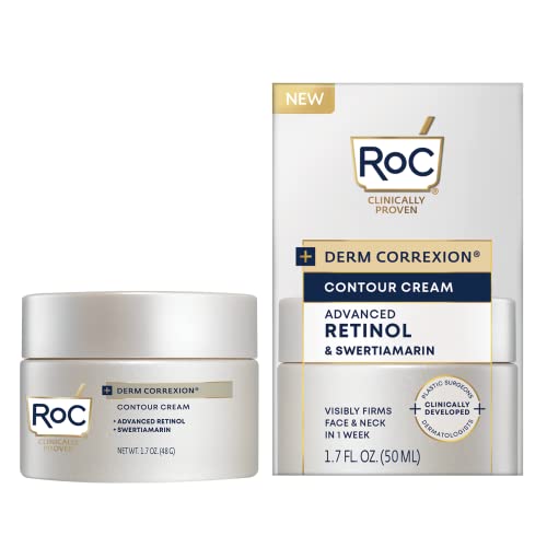 0840103212487 - ROC DERM CORREXION NECK CREAM WITH HYALURONIC ACID AND ADVANCED RETINOL TO VISIBLY TIGHTEN & LIFT HORIZONTAL NECK LINES, FACIAL MOISTURISER TO CONTOUR FACE, NECK AND JAWLINE, 1.7OZ