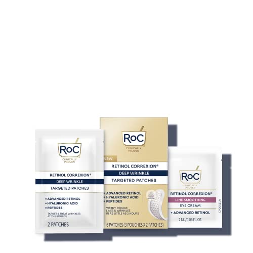 0840103212807 - ROC RETINOL CORREXION DEEP WRINKLE NON-INVASIVE TARGETED PATCHES WITH HYALURONIC ACID FOR FOREHEAD AND BETWEEN EYES 11 LINES, CROW’S FEET AND LAUGH LINES