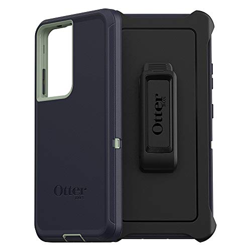0840104247006 - OTTERBOX DEFENDER SERIES SCREENLESS EDITION CASE FOR GALAXY S21 ULTRA 5G - VARSITY BLUES (DESERT SAGE/DRESS BLUES)