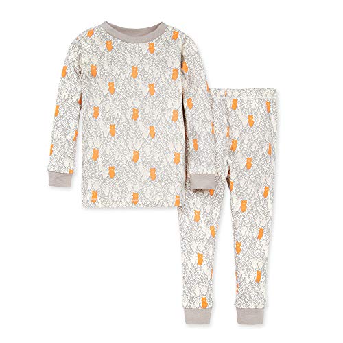 0840109517883 - BURT’S BEES BABY BABY BOY’S PAJAMAS, TEE AND PANT 2-PIECE PJ SET, 100% ORGANIC COTTON, BEARS IN THE FOREST, 6 YEARS