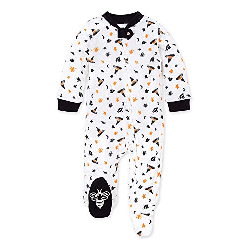 0840109522719 - BURT’S BEES BABY BABY SLEEP & PLAY, ORGANIC ONE-PIECE ROMPER-JUMPSUIT PJ, ZIP FRONT FOOTED PAJAMA, MIX OF MAGIC, 0-3 MONTHS