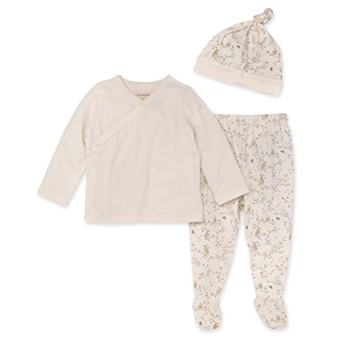 0840109576644 - BURTS BEES BABY UNISEX BABY TAKE ME HOME SET, 3-PIECE TOP, PANT, AND HAT BUNDLE, 100% ORGANIC COTTON