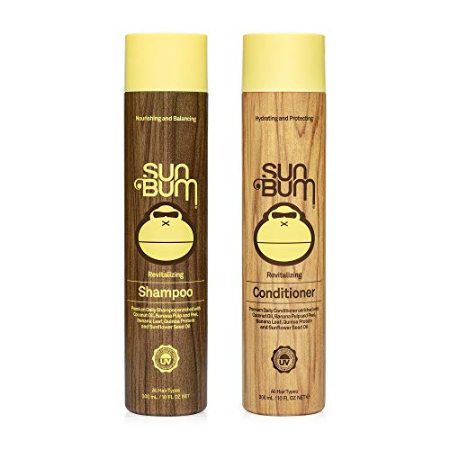 0840155600263 - SUN BUM SUN BUM REVITALIZING SHAMPOO AND CONDITIONER VEGAN AND CRUELTY FREE HYDRATING, MOISTURIZING AND SHINE ENHANCING HAIR WASH 10 OUNCE EACH