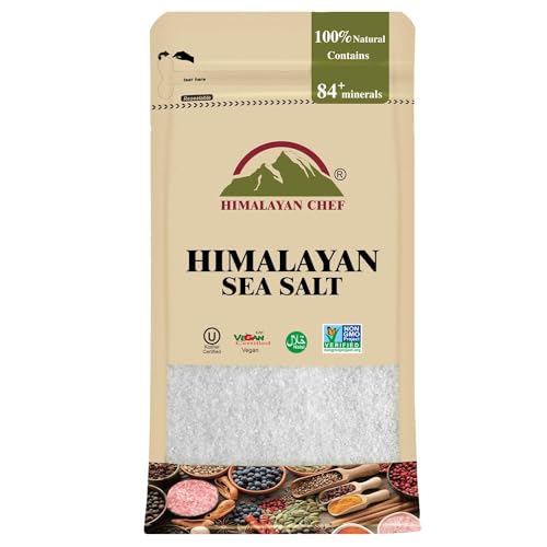 0840162324411 - HIMALAYAN CHEF SEA SALT FINE GRAIN VARIETY, PURITY & GLUTEN FREE SALT FOR COOKING AND SEASONING - UNLEASH GOURMET FLAVORS WITH THIS PREMIUM,96OZ (2 X 48OZ), 2 PACK