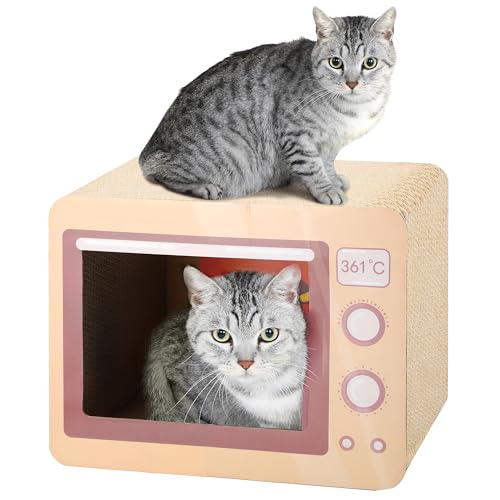 0840166289280 - FLUFFYDREAM OVEN CAT SCRATCHER BOARD - DURABLE LOUNGE BED FOR CATS - INDOOR SCRATCH PAD & PLAY HOUSE - CORRUGATED TOY FOR CAT BIRTHDAY - 17.3L*13.4W*9.1H