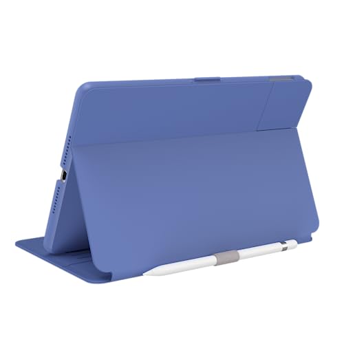 0840168510849 - SPECK PRODUCTS BALANCE FOLIO IPAD 10.2 INCH (2019/2020) CASE AND STAND, GROUNDED PURPLE/SWEATER GREY/WHITE