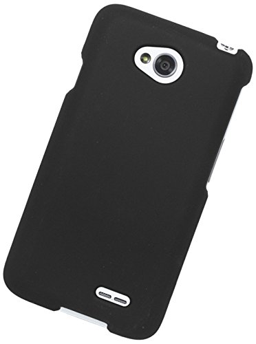 0840176131180 - EAGLE CELL SNAP ON RUBBERIZED HARD PROTECTOR CASE COVER FOR LG L70/ULTIMATE 2 L41C/EXCEED 2/REALM - RETAIL PACKAGING - BLACK