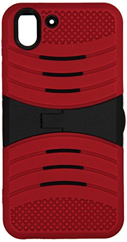 0840176182090 - EAGLE CELL HYBRID ARMOR PROTECTIVE CASE WITH STAND FOR HTC DESIRE EYE - RETAIL PACKAGING - B2 BLACK/RED