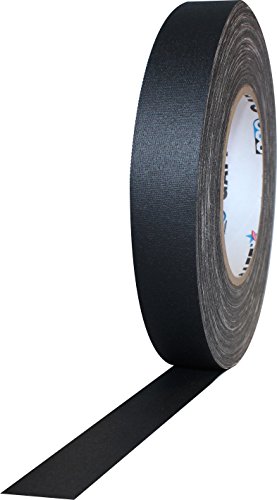 0840178015457 - 1 WIDTH PROTAPES PRO GAFF PREMIUM MATTE CLOTH GAFFER'S TAPE WITH RUBBER ADHESIVE, 11 MILS THICK, 55 YDS LENGTH, BLACK (PACK OF 1)