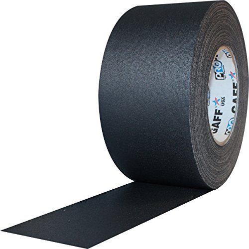 0840178016010 - PROTAPES PRO GAFF PREMIUM MATTE CLOTH GAFFER'S TAPE WITH RUBBER ADHESIVE, 11 MILS THICK, 55 YDS LENGTH, 3 WIDTH, BLACK (PACK OF 1)