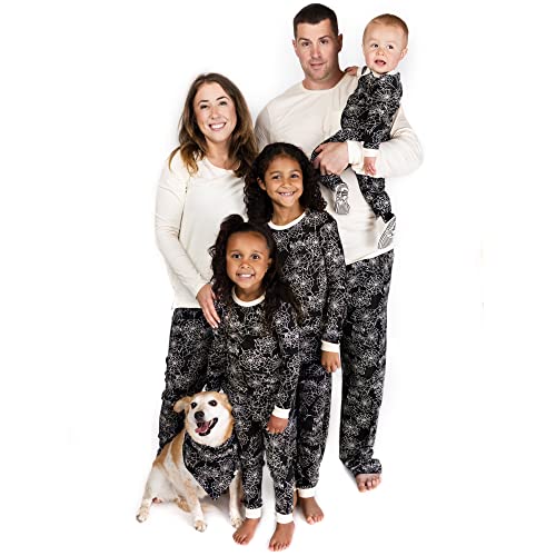 0840231667449 - BURTS BEES BABY BABY MATCHING HOLIDAY ORGANIC COTTON PAJAMAS, SPIDER WEBS, 12 MONTHS