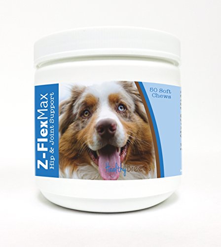0840235101215 - HEALTHY BREEDS Z-FLEX MAX HIP AND JOINT SUPPORT SOFT CHEWS, AUSTRALIAN SHEPHERD / 50 COUNT