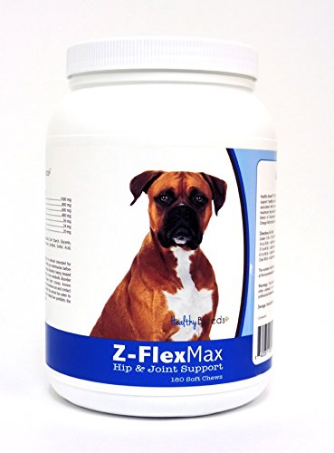 0840235103134 - HEALTHY BREEDS Z-FLEX MAX HIP AND JOINT SUPPORT SOFT CHEWS, BOXER / 170 COUNT