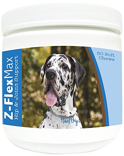 0840235106104 - HEALTHY BREEDS Z-FLEX MAX HIP AND JOINT SUPPORT SOFT CHEWS, GREAT DANE / 50 COUNT