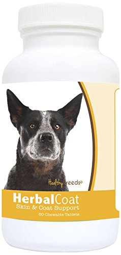0840235118510 - HEALTHY BREEDS HERBAL COAT AND SKIN SUPPORT CHEWABLES, AUSTRALIAN CATTLE / 60 COUNT