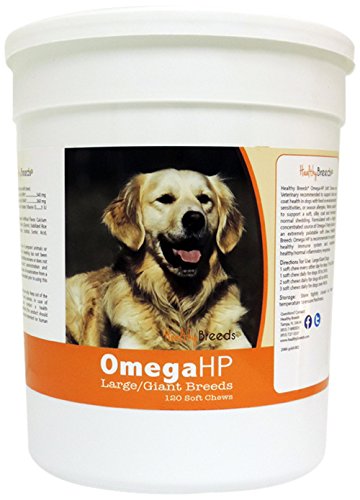 0840235131694 - HEALTHY BREEDS OMEGA-HP SKIN AND COAT SOFT CHEWS, GOLDEN RETRIEVER / 120 COUNT