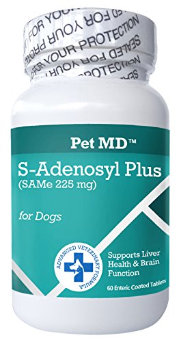 0840235139645 - PET MD S-ADENOSYL PLUS FOR DOGS 225 MG SAME HEPATIC LIVER SUPPLEMENT AND COGNITIVE SUPPORT - 60 COUNT
