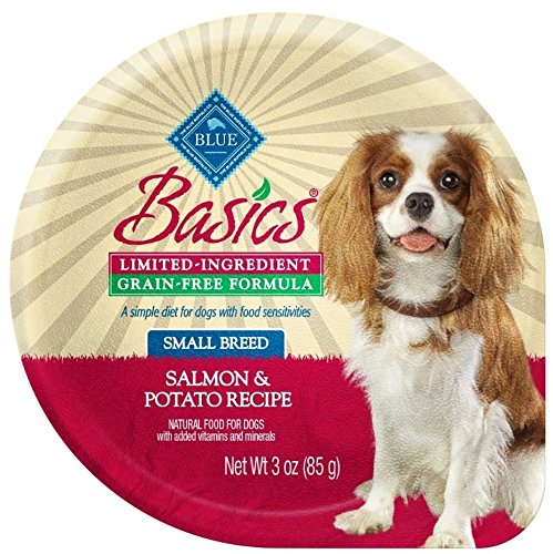 0840243104833 - BLUE BUFFALO BASICS LIMITED INGREDIENT DIET GRAIN FREE ADULT SMALL BREED SALMON AND POTATO DOG FOOD CUPS