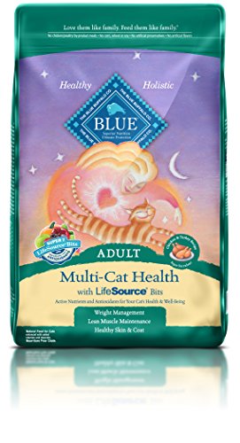0840243105786 - BLUE BUFFALO MULTI-CAT HEALTH ADULT CAT FOOD, 15 LBS. ()