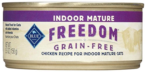 0840243110773 - BLUE BUFFALO FREEDOM INDOOR MATURE CHICKEN WET CAT FOOD, 5.5 OZ CAN, PACK OF 24