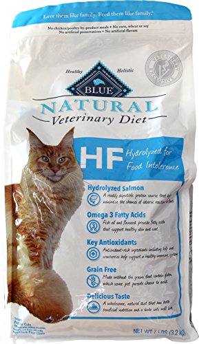 0840243116805 - BLUE NATURAL VETERINARY DIET HF HYDROLYZED FOR FOOD INTOLERANCE DRY CAT FOOD 7 LB