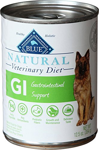 0840243118021 - BLUE NATURAL VETERINARY DIET GI GASTROINTESTINAL SUPPORT FOR DOGS, 12.5OZ.CAN, PACK OF 12