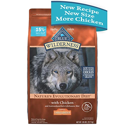0840243148639 - BLUE WILDERNESS LARGE BREED ADULT DOG CHICKEN 28LB