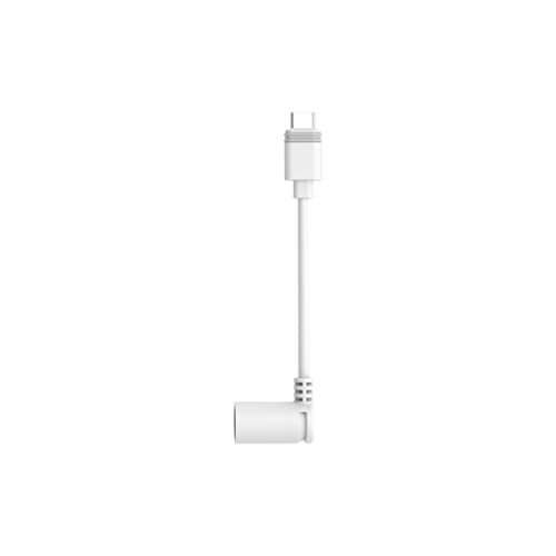 0840268931230 - RING BARREL PLUG TO USB-C ADAPTER FOR BARREL PLUG SOLAR PANELS AND USB-C CAMERAS, WHITE - COMPATIBLE WITH SOLAR PANEL (1ST GENERATION), SUPER SOLAR PANEL, SPOTLIGHT CAM PLUS, SPOTLIGHT CAM PRO