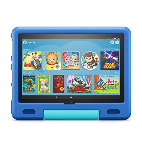 0840268934552 - AMAZON KID-PROOF CASE FOR FIRE HD 10 TABLET (ONLY COMPATIBLE WITH 11TH GENERATION TABLET, 2021 RELEASE) – SKY BLUE