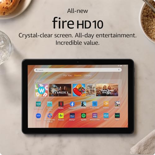 0840268938079 - ALL-NEW AMAZON FIRE HD 10 TABLET, BUILT FOR RELAXATION, 10.1 VIBRANT FULL HD SCREEN, OCTA-CORE PROCESSOR, 3 GB RAM, LATEST MODEL (2023 RELEASE), 32 GB, BLACK
