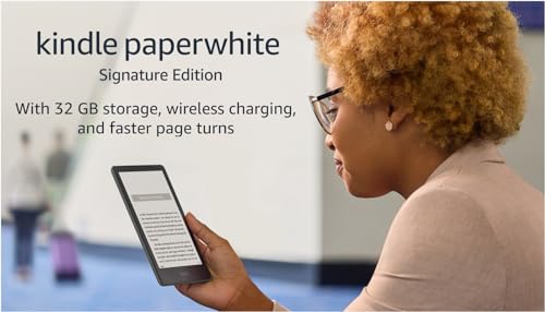 0840268970130 - KINDLE PAPERWHITE SIGNATURE EDITION (32 GB) – WITH A 6.8 DISPLAY, WIRELESS CHARGING, AND AUTO-ADJUSTING FRONT LIGHT – WITHOUT LOCKSCREEN ADS – AGAVE GREEN