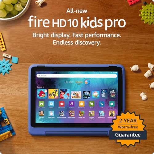 0840268971199 - ALL-NEW AMAZON FIRE HD 10 KIDS PRO TABLET- 2023, AGES 6-12 | BRIGHT 10.1 HD SCREEN | SLIM CASE FOR OLDER KIDS, AD-FREE CONTENT, PARENTAL CONTROLS, 13-HR BATTERY, 32 GB, NEBULA
