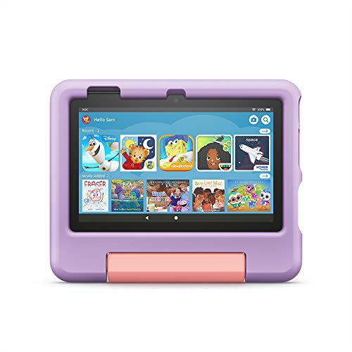 0840268999391 - AMAZON KID-PROOF CASE FOR FIRE 7 TABLET (ONLY COMPATIBLE WITH 12TH GENERATION TABLET, 2022 RELEASE) - PURPLE
