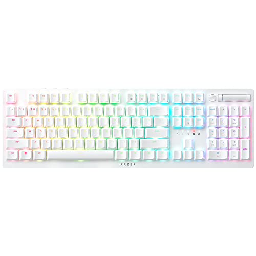 0840272903247 - RAZER DEATHSTALKER V2 PRO WIRELESS GAMING KEYBOARD: LOW-PROFILE OPTICAL SWITCHES - CLICKY PURPLE - HYPERSPEED WIRELESS & BLUETOOTH 5.0-40 HR BATTERY - ULTRA-DURABLE COATED KEYCAPS - RGB - WHITE