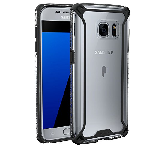 0840275115067 - GALAXY S7 CASE, POETIC NO BULK/PROTECTION WHERE ITS NEEDED/DUAL MATERIAL PROTECTIVE BUMPER CASE FOR SAMSUNG GALAXY S7 BLACK/CLEAR