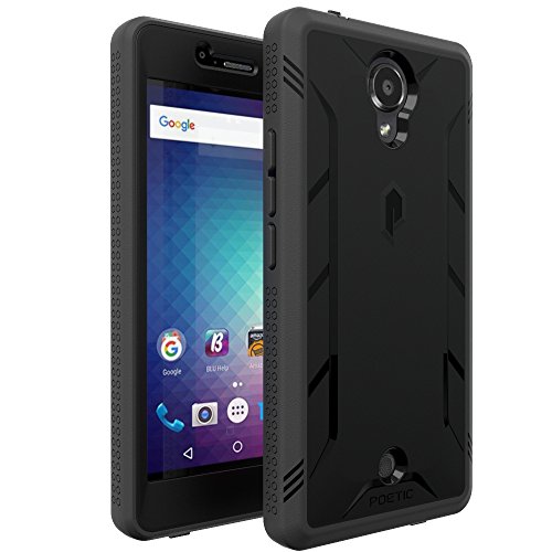 0840275117856 - BLU R1 HD CASE, POETIC REVOLUTION SERIES COMPLETE PROTECTION HYBRID CASE W/ BUILT-IN SCREEN PROTECTOR FOR BLU R1 HD BLACK