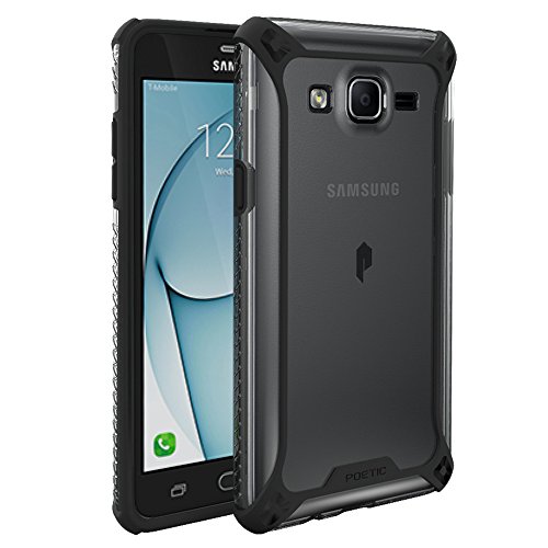 0840275118105 - SAMSUNG GALAXY ON5 CASE, POETIC AFFINITY SERIES PREMIUM THIN/NO BULK/CLEAR/DUAL MATERIAL PROTECTIVE BUMPER CASE FOR SAMSUNG GALAXY ON5 BLACK/CLEAR