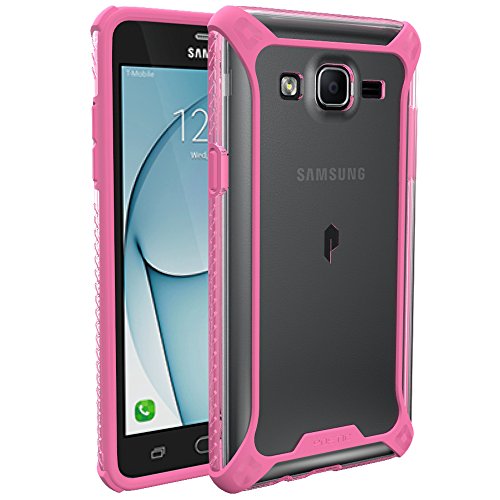 0840275118792 - SAMSUNG GALAXY ON5 CASE, POETIC AFFINITY SERIES PREMIUM THIN/NO BULK/CLEAR/DUAL MATERIAL PROTECTIVE BUMPER CASE FOR SAMSUNG GALAXY ON5 PINK/CLEAR