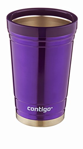 0840276108600 - CONTIGO PARTY CUP, 16-OUNCE, STAINLESS STEEL, DOBLE WALL VACCUM-INSULATED, PURPLE