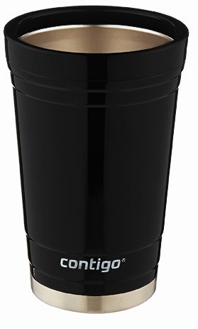 0840276108624 - CONTIGO PARTY CUP, 16-OUNCE, STAINLESS STEEL, DOBLE WALL VACCUM-INSULATED, BLACK