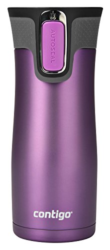 0840276121166 - CONTIGO AUTOSEAL WEST LOOP STAINLESS STEEL TRAVEL MUG WITH EASY-CLEAN LID, 16-OUNCE, BRIGHT LAVENDER TRANS MATTE LIMITED EDITION BY CONTIGO