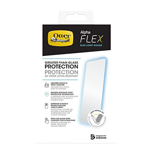 0840304714636 - OTTERBOX ALPHA FLEX ANTIMICROBIAL BLUE LIGHT SCREEN PROTECTOR FOR GALAXY S23 ULTRA
