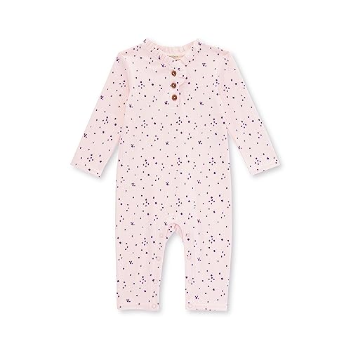 0840316838139 - BURTS BEES BABY BABY GIRLS ROMPER JUMPSUIT, 100% ORGANIC COTTON ONE-PIECE COVERALL, RIBBED DITSY PETAL